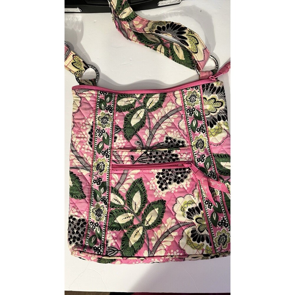Vintage Retired Vera Bradley 'Priscilla Pink' Hipster Crossbody Handbag
